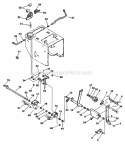 Primary Drive And Clutch Assembly Diagram and Parts List for 55382A J00000001-J99999999 - 1990 Lawn Boy Snow Blower